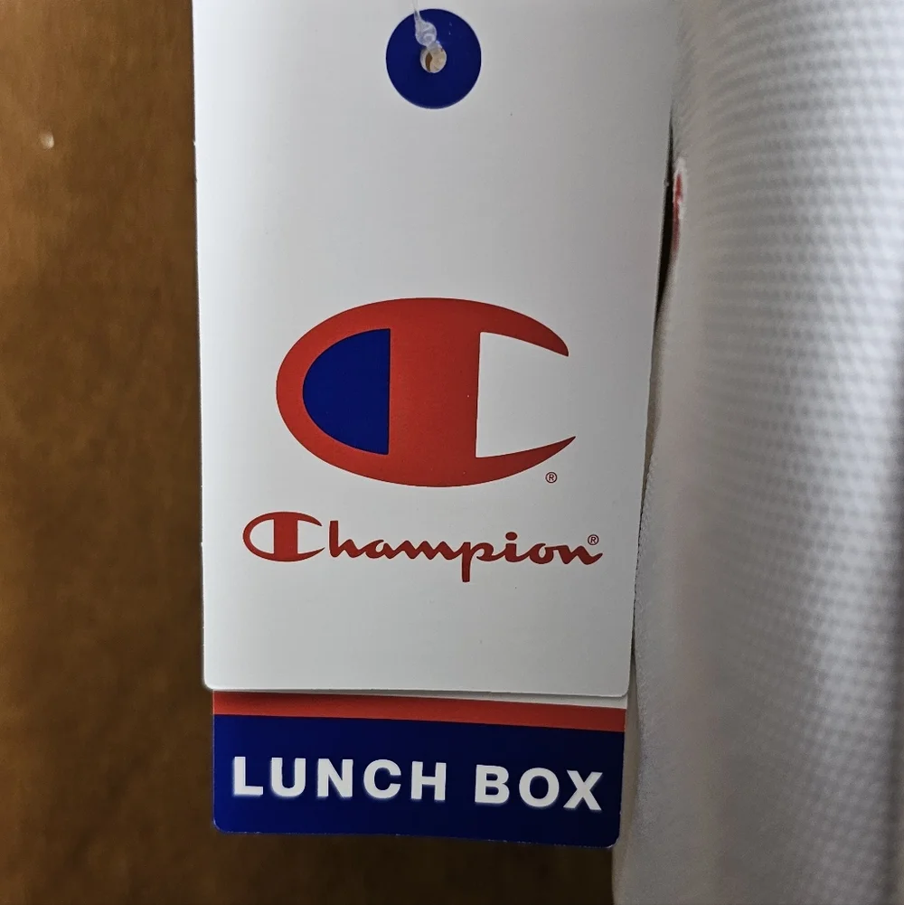 Champion Estate Insulated Lunch Box Cooler Messenger bag kit New gray Blue NWT